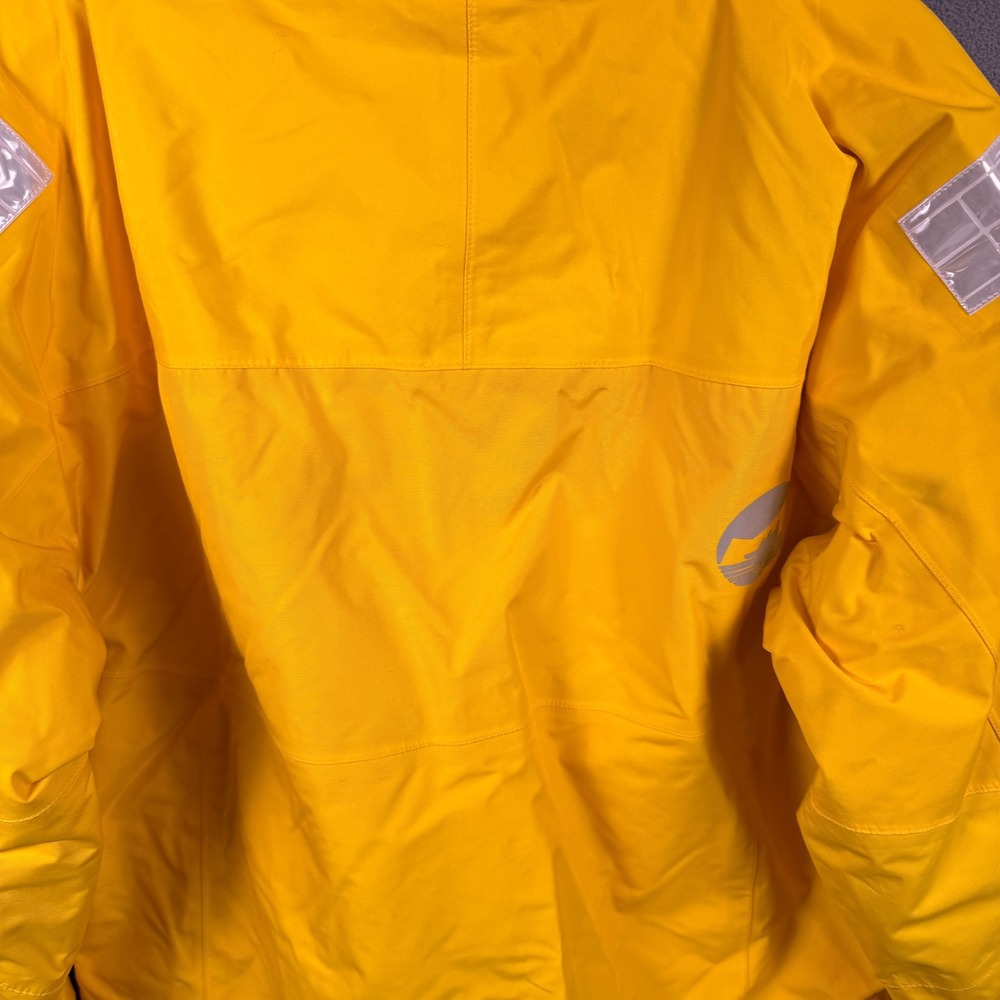 Quark Expeditions Parka Jacket Mens Small Yellow Hooded Fleece Lined Heavyweight - Picture 11 of 15